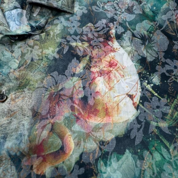 Lanzino Men's‎ Short Sleeve Button Front Shirt Size 2XL - Picture 4 of 7